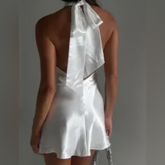 Meshki White Haiter Mini Dress - Picture 2 of 6